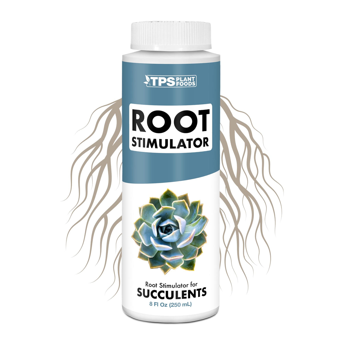 TPS NUTRIENTS Root Stimulator bottle for succulents promotes healthier root growth.