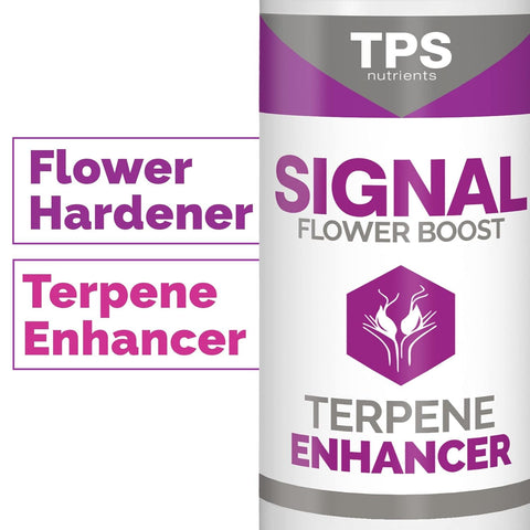 TPS Nutrients Signal Terpene Enhancer being mixed into solution for uptake.