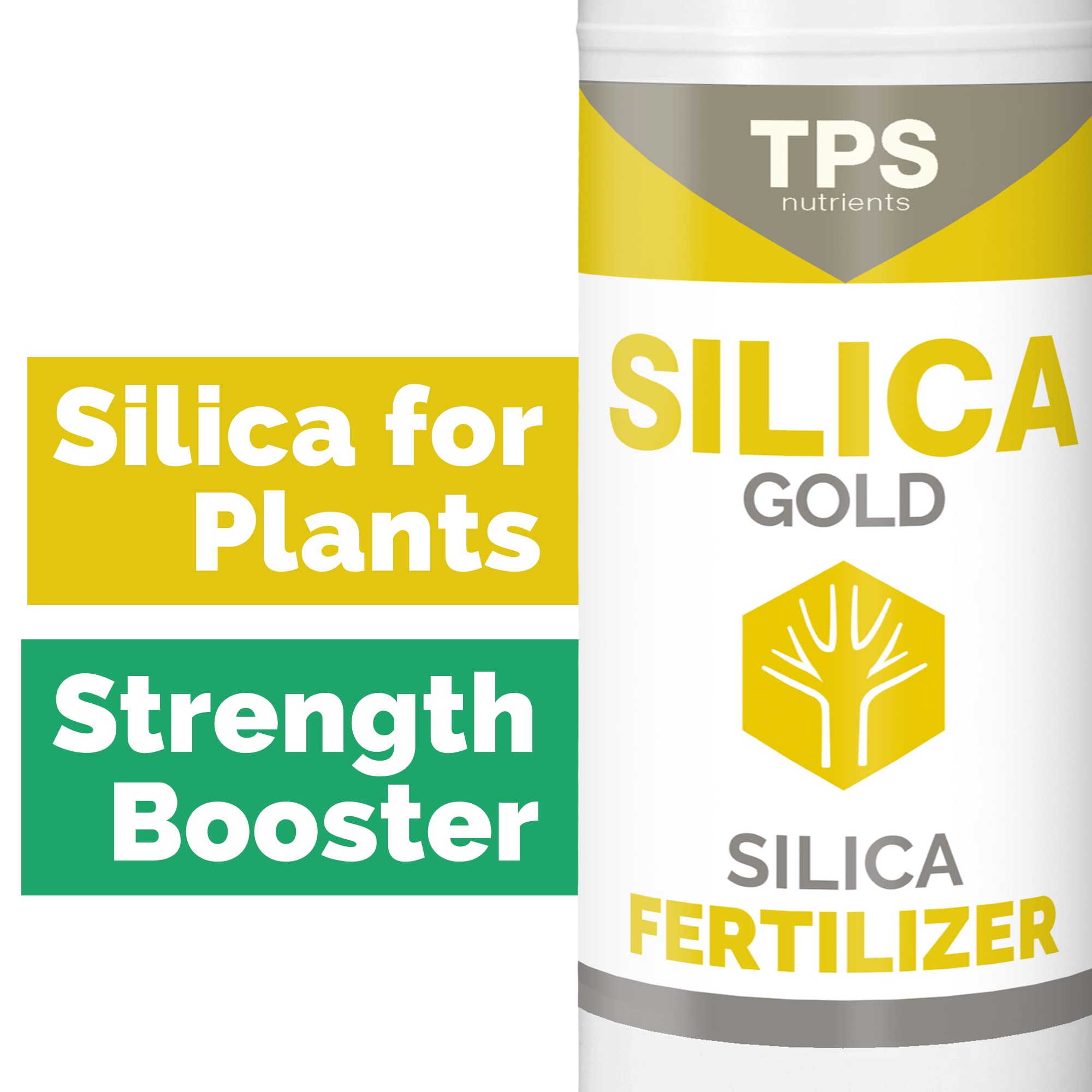 TPS NUTRIENTS Silica Gold measuring cup scene demonstrates precise application.