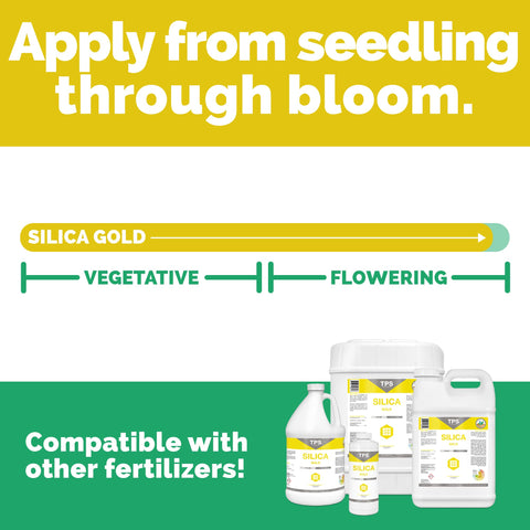 TPS NUTRIENTS Silica Gold soil or hydroponic setup supports balanced growth.