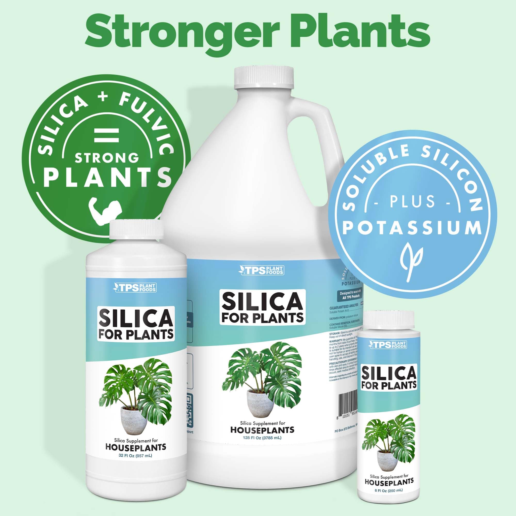 TPS NUTRIENTS Silica sturdy stems shows stronger plant structure.