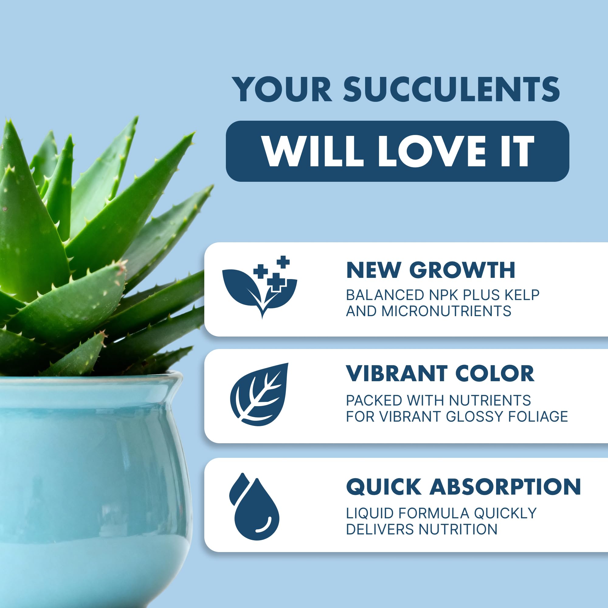 TPS NUTRIENTS Succulent Plant Food dosing dropper enables precise feeding for healthy roots.