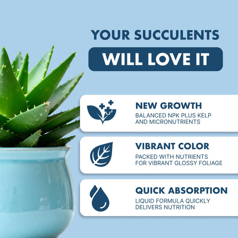 TPS NUTRIENTS Succulent Plant Food dosing dropper enables precise feeding for healthy roots.