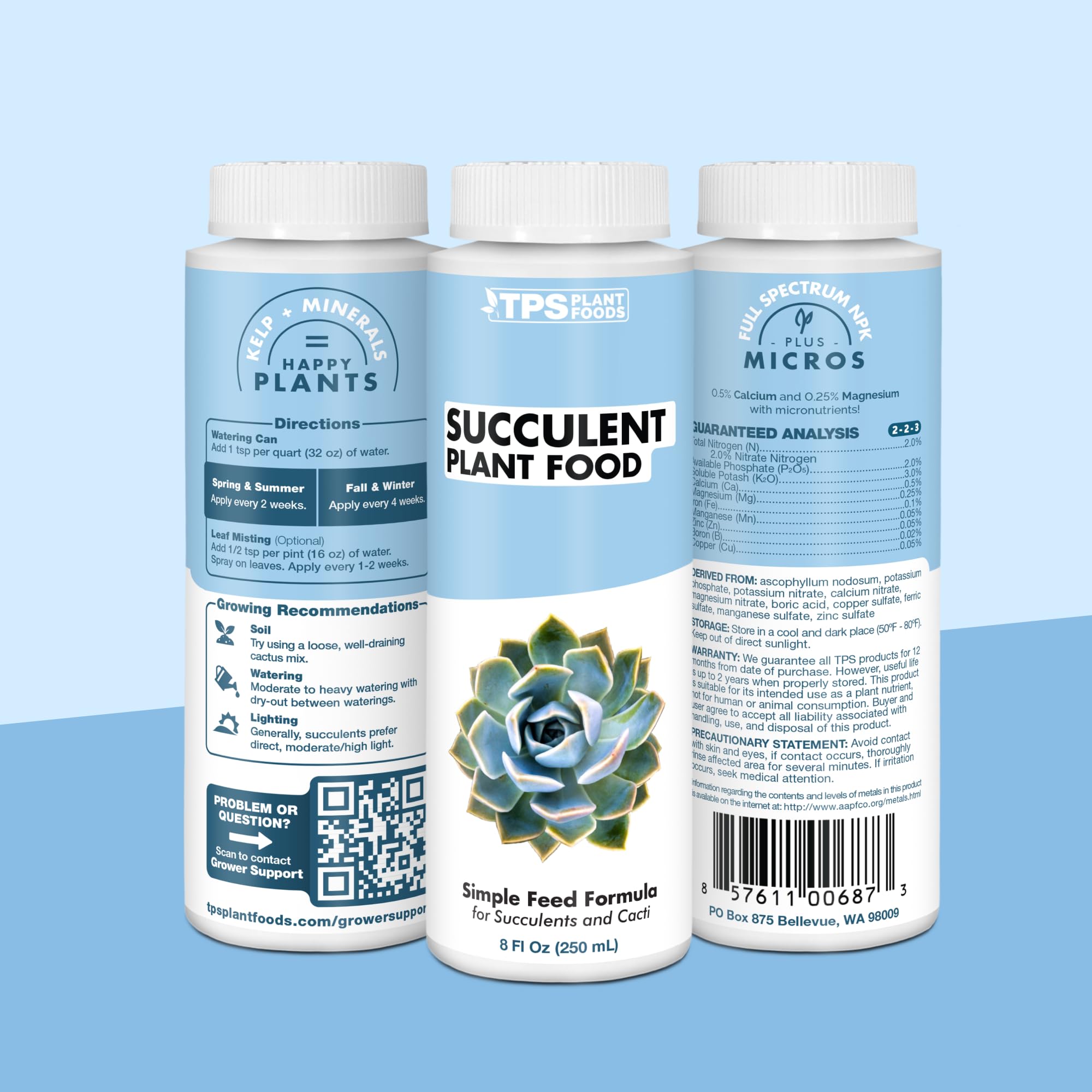 TPS NUTRIENTS Succulent Plant Food sturdy roots for resilient succulents.