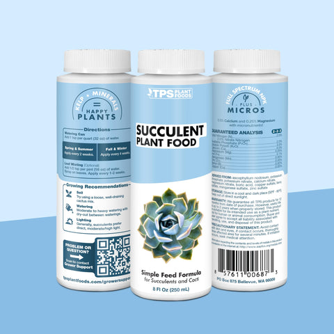 TPS NUTRIENTS Succulent Plant Food sturdy roots for resilient succulents.