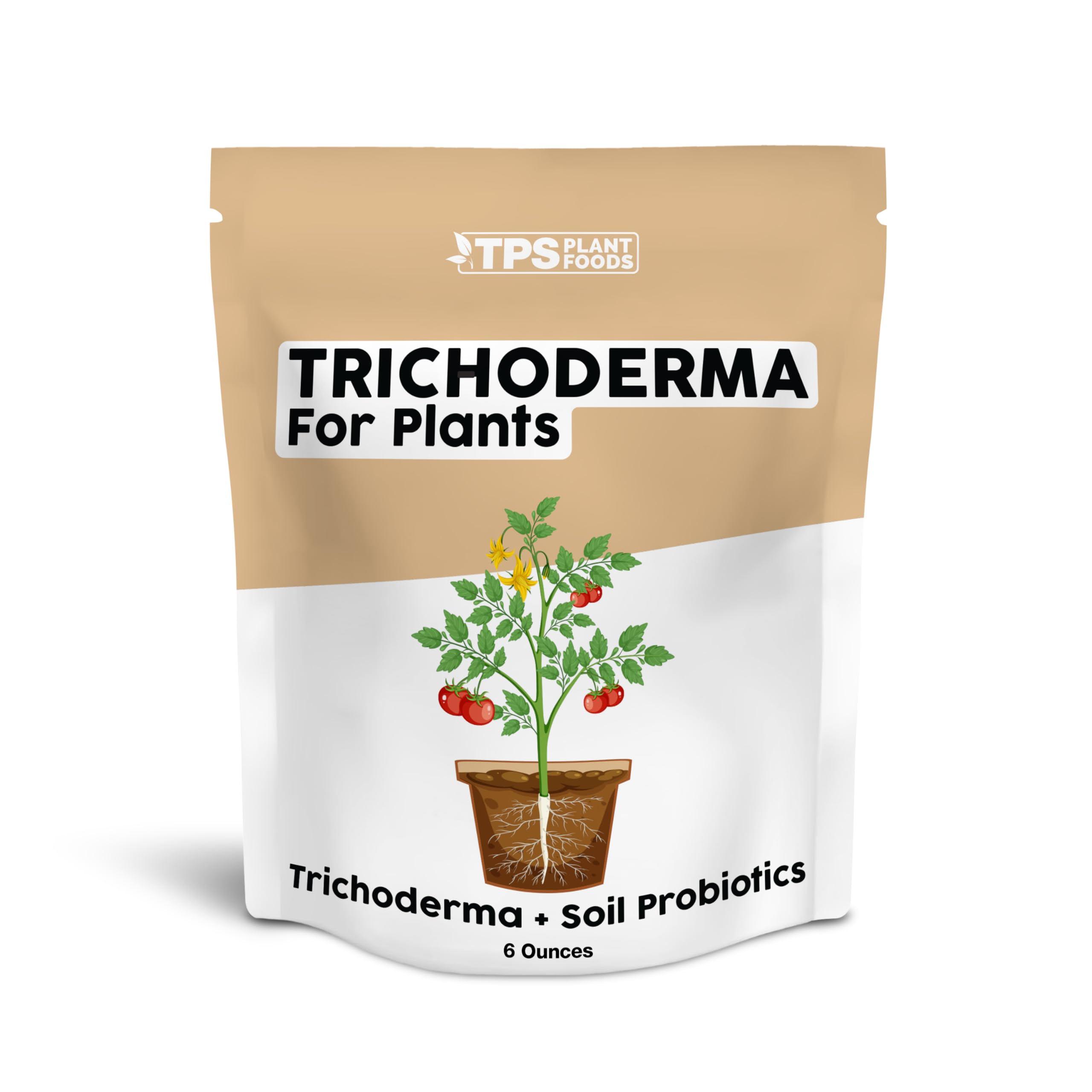 TPS NUTRIENTS Trichoderma bottle pour aids even application for stronger root development.