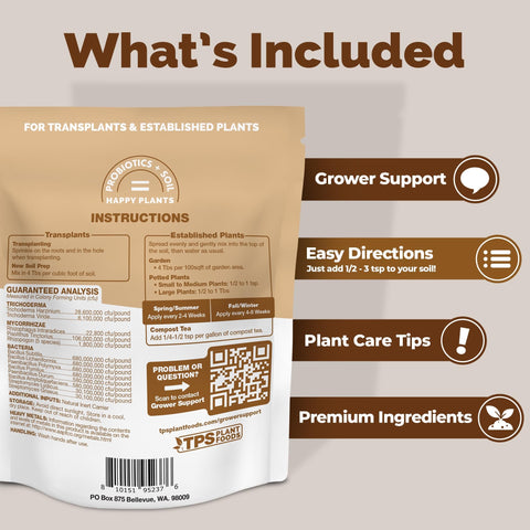 TPS NUTRIENTS Trichoderma root-protection supports transplant success and growth.