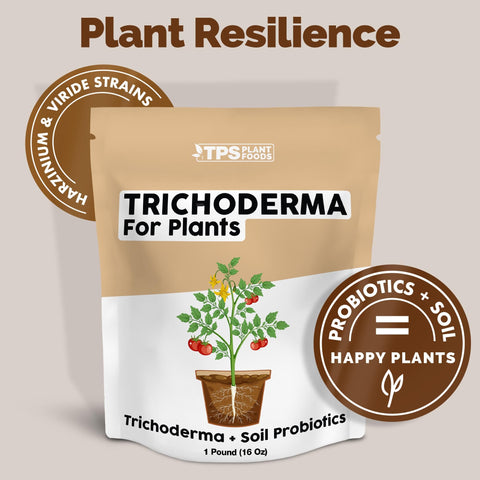 TPS NUTRIENTS Trichoderma soil-probiotics enhance soil biology for resilient established plants.