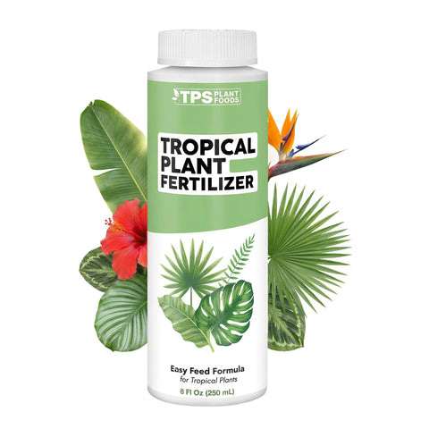 TPS NUTRIENTS Tropical Plant Fertilizer bottle ready for indoor or outdoor feeding