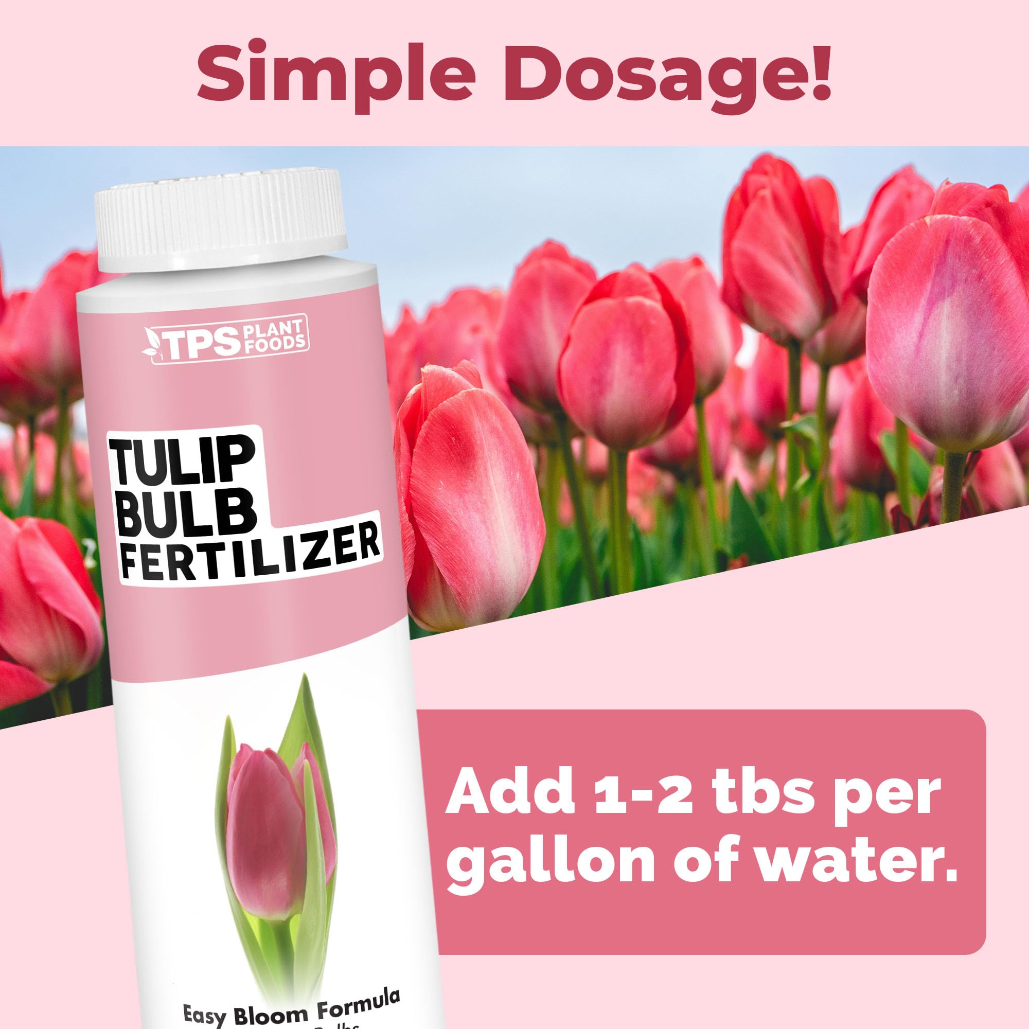 TPS NUTRIENTS Tulip Bulb Fertilizer spring bloom boost supports vibrant flowers