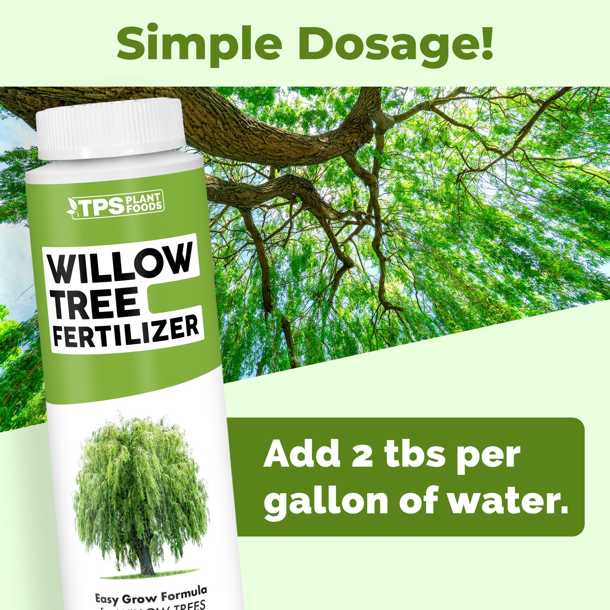 TPS NUTRIENTS Willow tree healthy foliage with strong leaves and canopies.