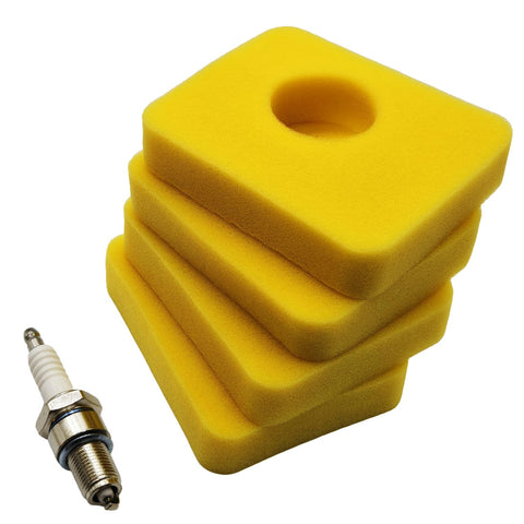 Tpyx 799579 foam air filter close-up, durable foam ready for dusty mowing tasks.