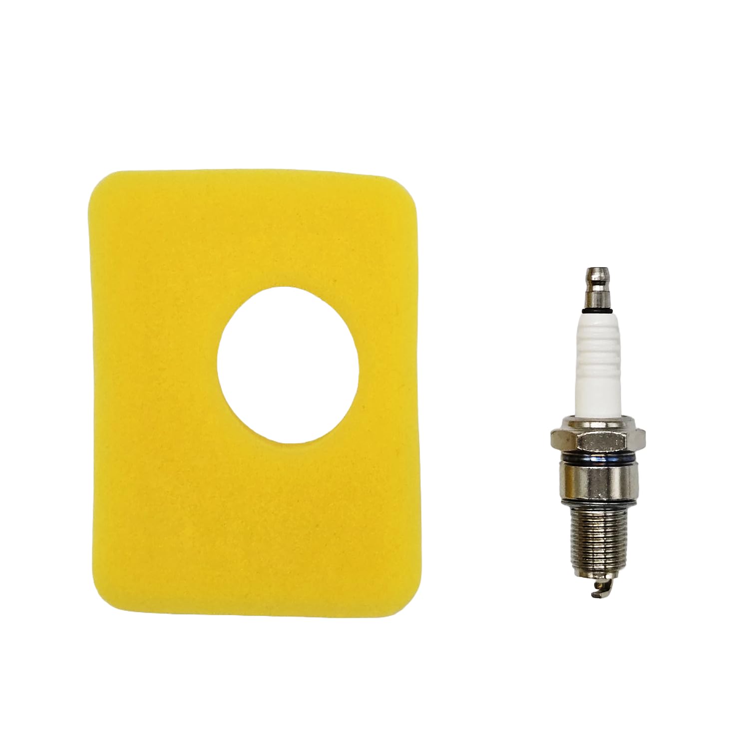 Tpyx 799579 filter packaging shows four filters and one spark plug for convenience.