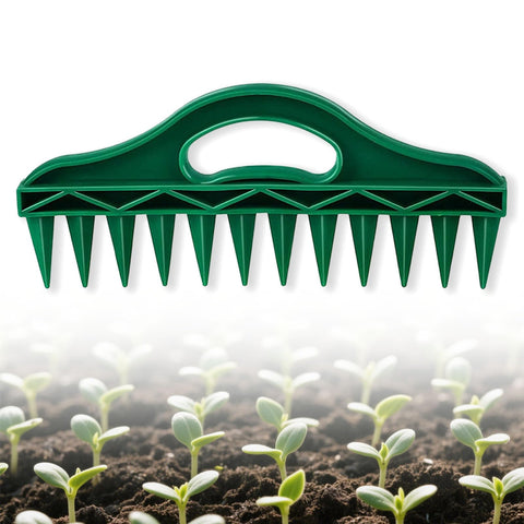 TQDXZA 12-hole seed planter for precise rows in raised beds