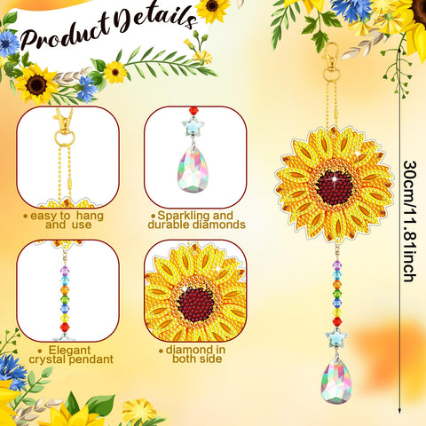 Tradder crystal pendant DIY kit, add shine to keychains and bags.