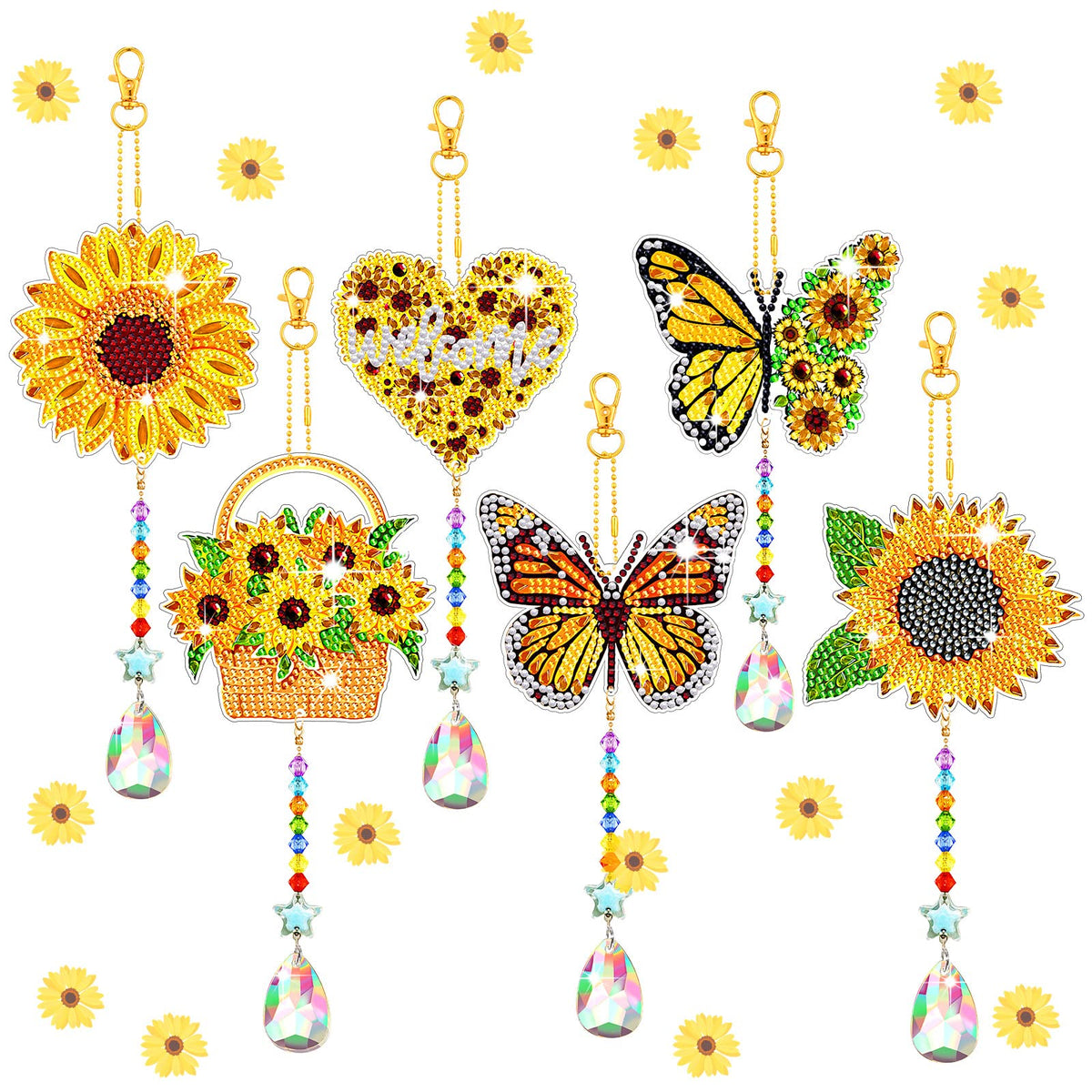 Tradder sunflower diamond art kit packaging, ready for gifting and unboxing.