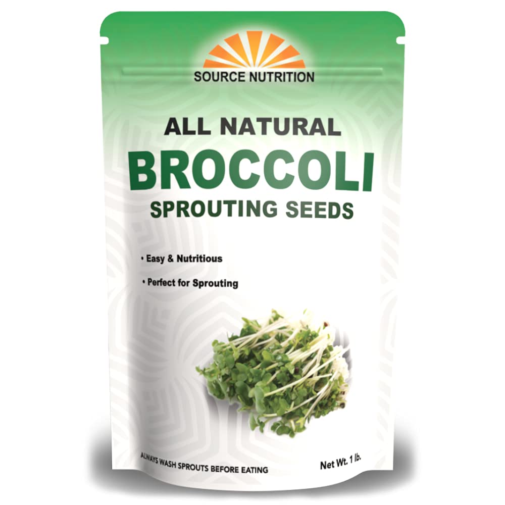 TradeKing broccoli sprouting seeds in USA bag, ideal for fast home sprouts.