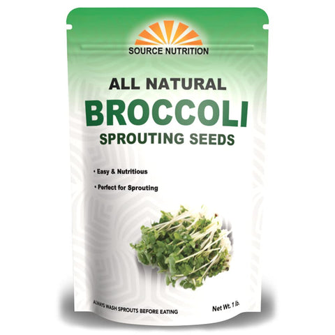 TradeKing broccoli sprouting seeds in USA bag, ideal for fast home sprouts.