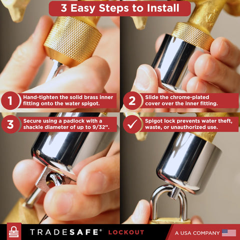TRADESAFE rubber gasket seal ensures leakproof performance at the spigot.