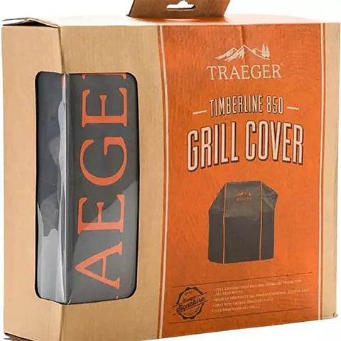 Traeger BAC359 Timberline 850 fit side view demonstrates snug, easy-on cover