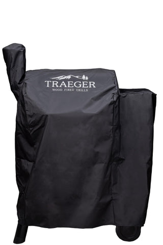 Traeger BAC503 full-length cover protects Pro 575 and Pro 22 from the elements.