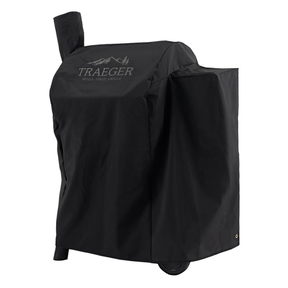 Traeger BAC503 full coverage for Pro 575 and Pro 22 helps extend grill life outdoors.
