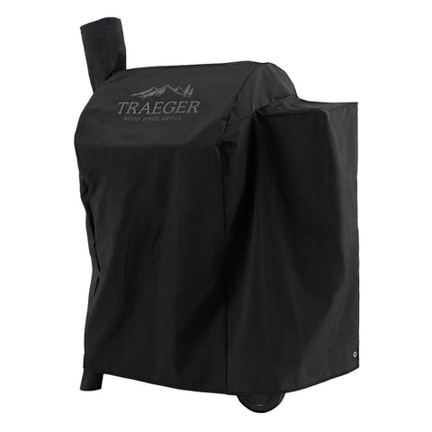 Traeger BAC503 full coverage for Pro 575 and Pro 22 helps extend grill life outdoors.