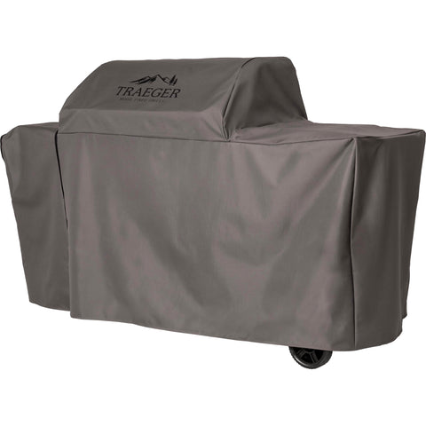 Full-length cover provides year-round protection for the grill