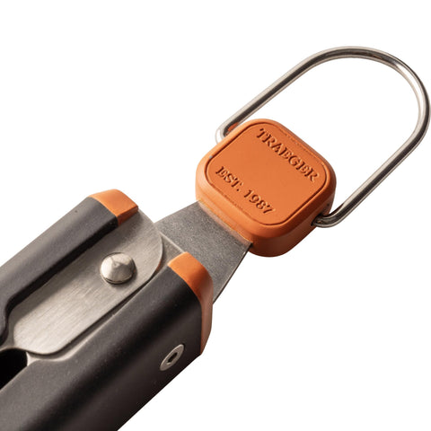 Traeger BAC790 16.5-inch tongs keep hands away from heat.