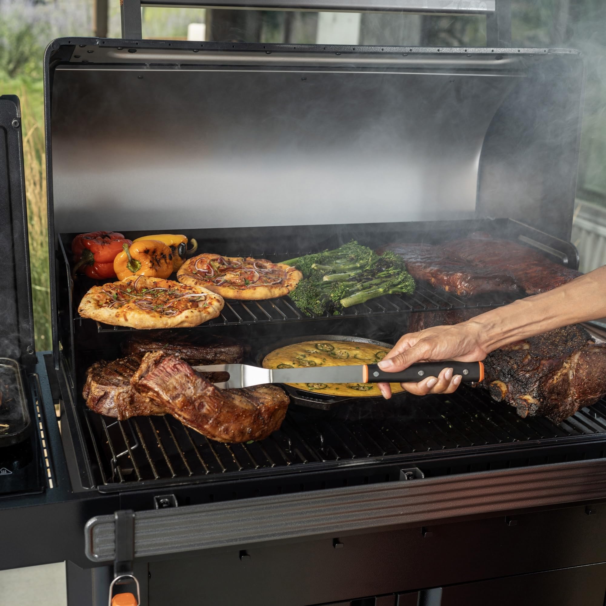 Traeger BAC791 dishwasher-safe handle for easy cleanup after grilling.