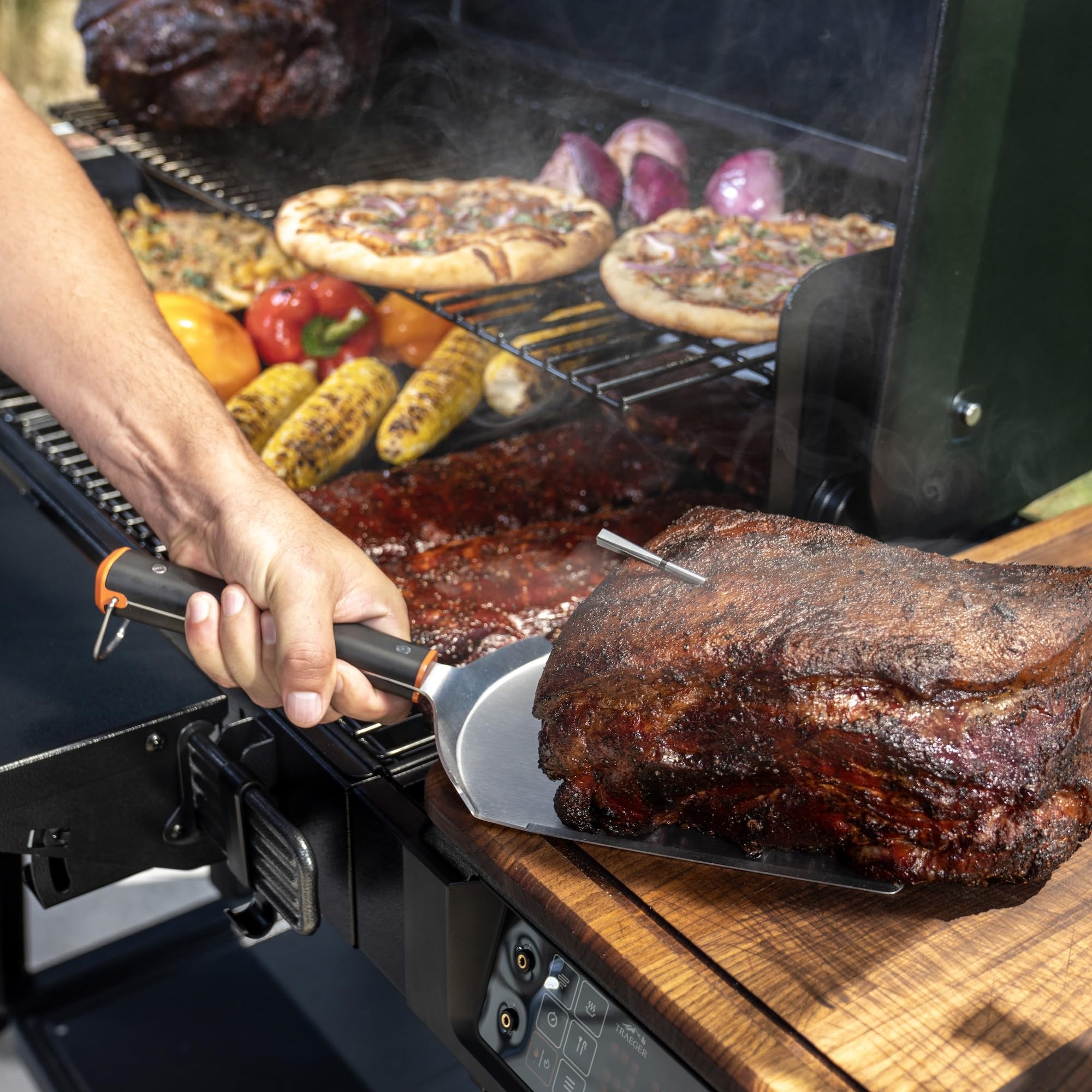 Traeger BAC793 stainless steel construction ensures lasting durability on the grill