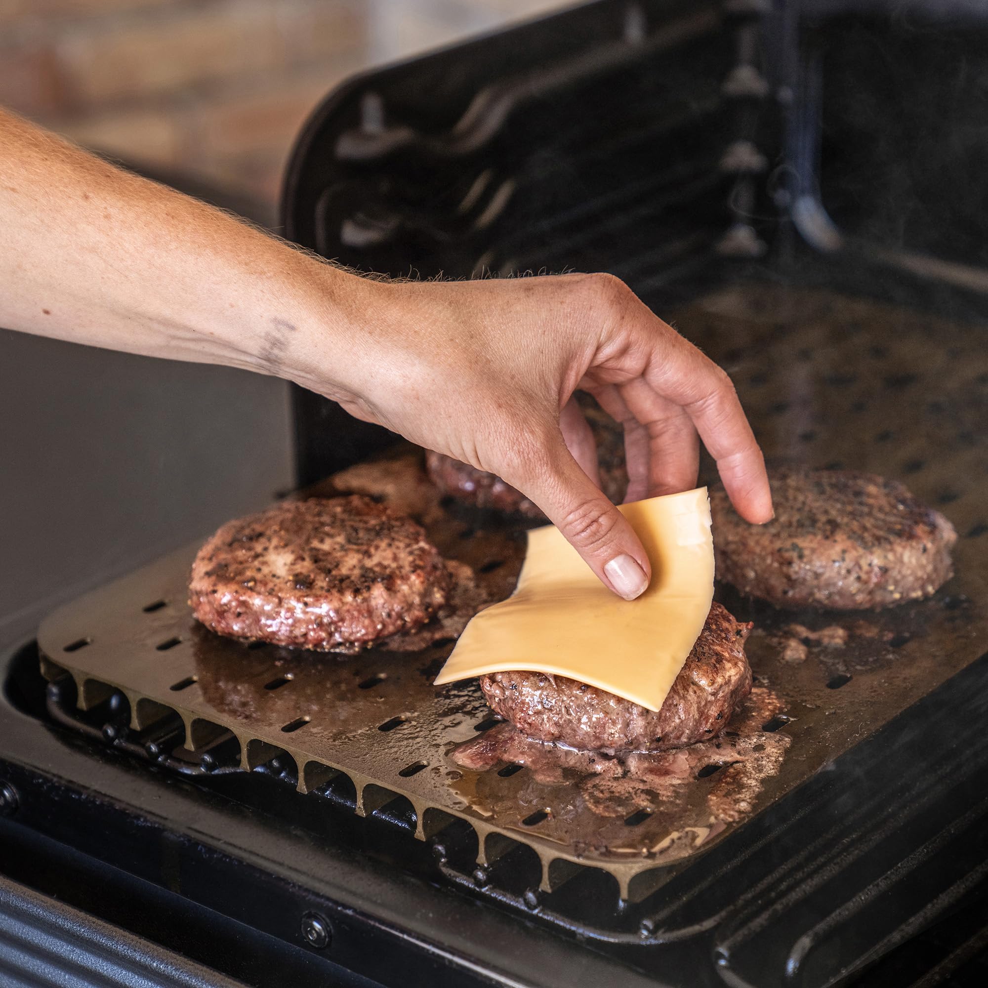 Traeger ModiFIRE anodized aluminum construction for durability.