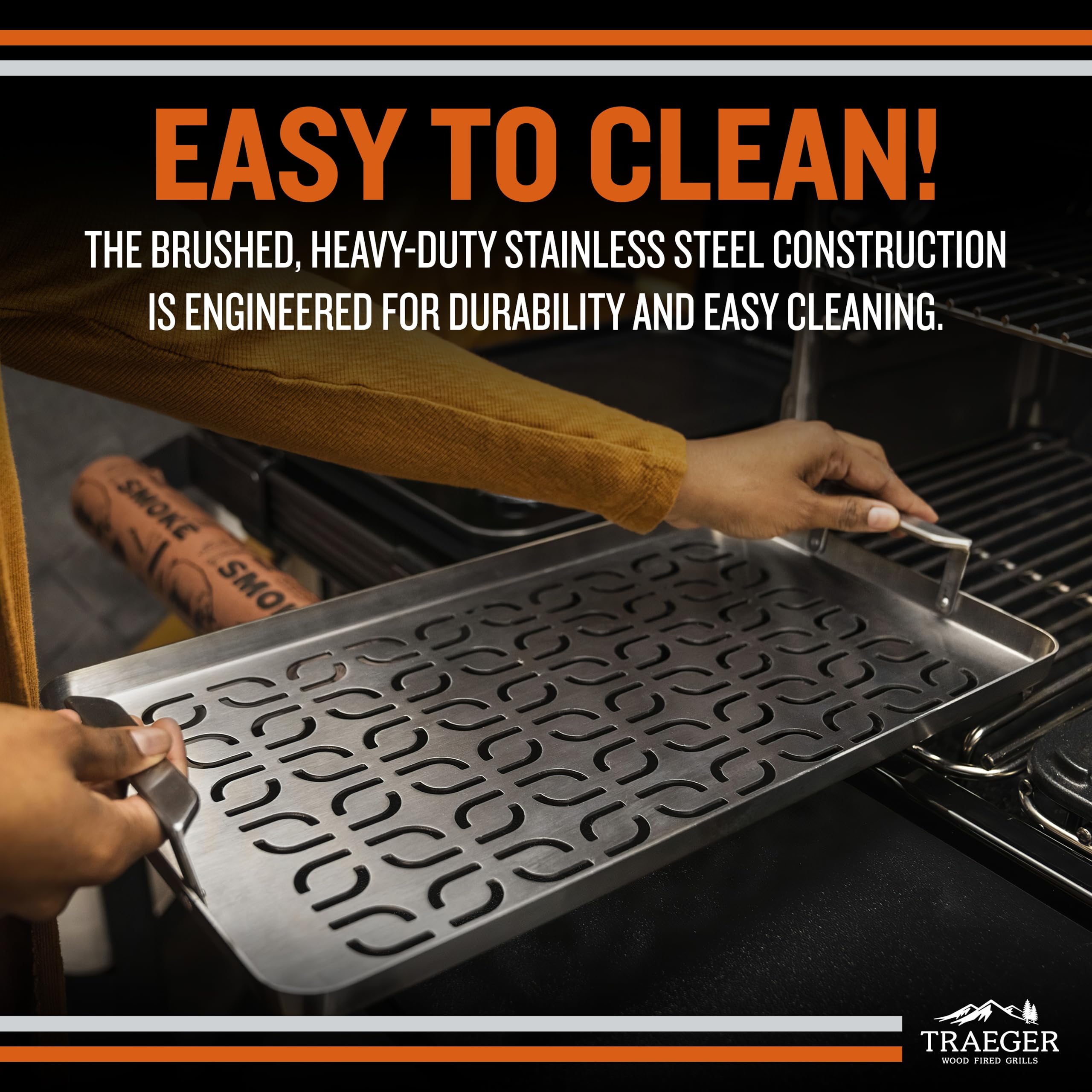Traeger ModiFIRE tray for shrimp and small veggies grilling