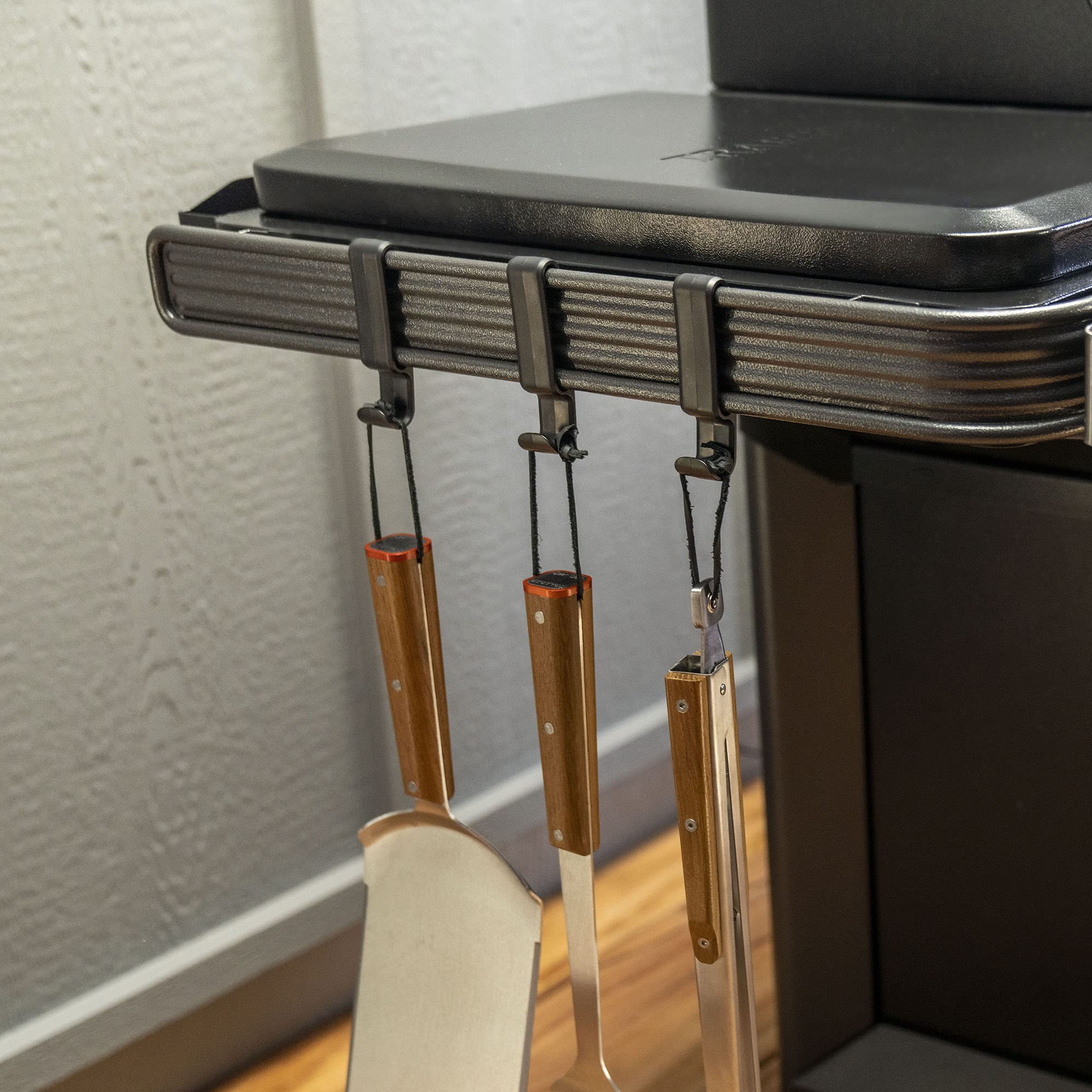 Traeger BAC643 P.A.L. rail attachments enable versatile tool storage.