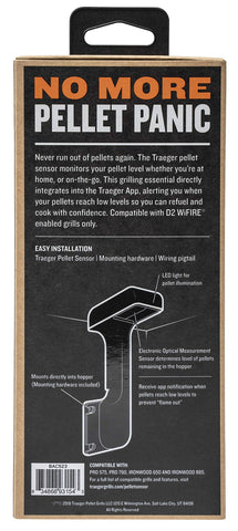 Traeger Pellet Sensor app notifications for low pellet alerts