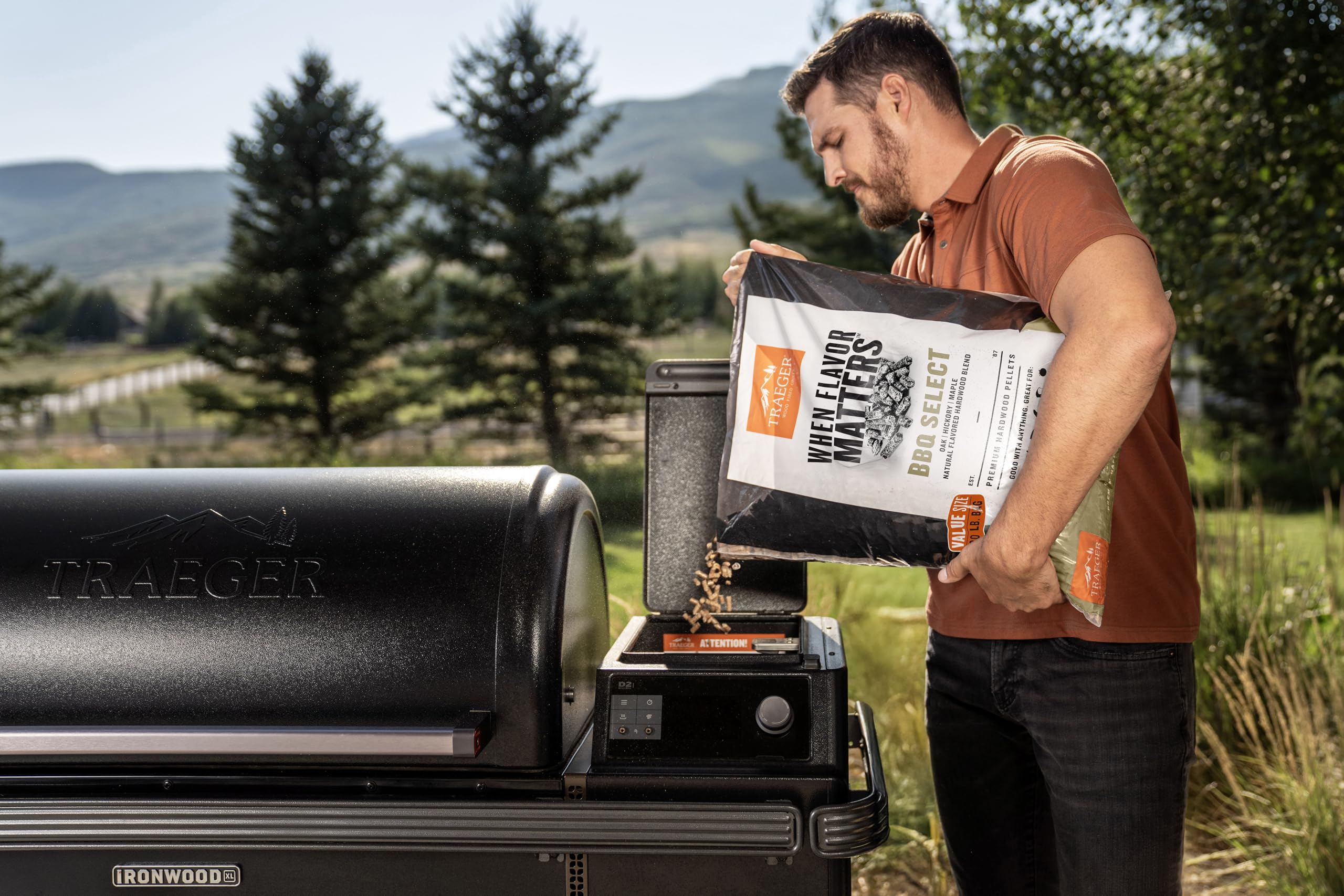 Traeger pellets pair with beef, poultry, and pork for flexible meals