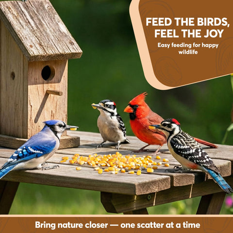 TRAILMARK Naturals backyard-wildlife-corn supports year-round activity in your garden and feeder setup