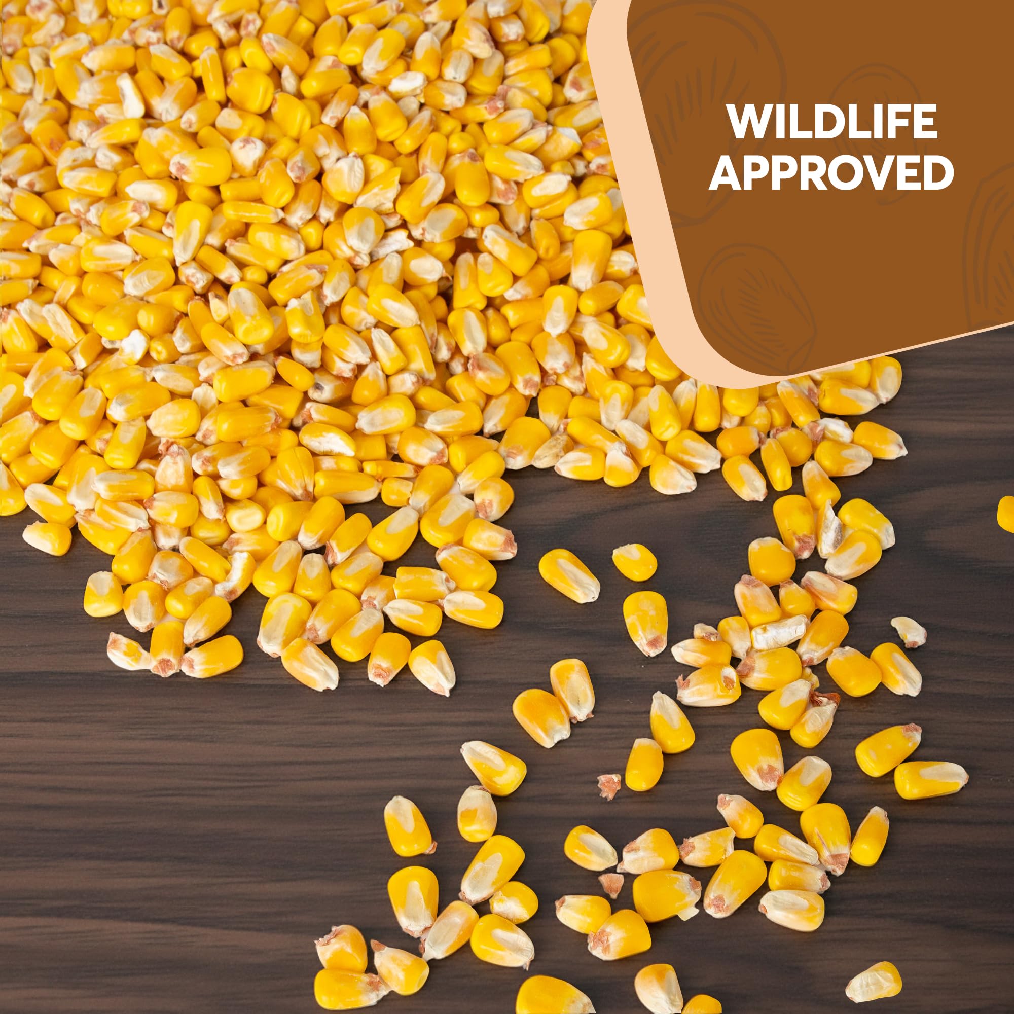 TRAILMARK Naturals bulk-wildlife-corn provides a cost-effective wildlife food option for yards