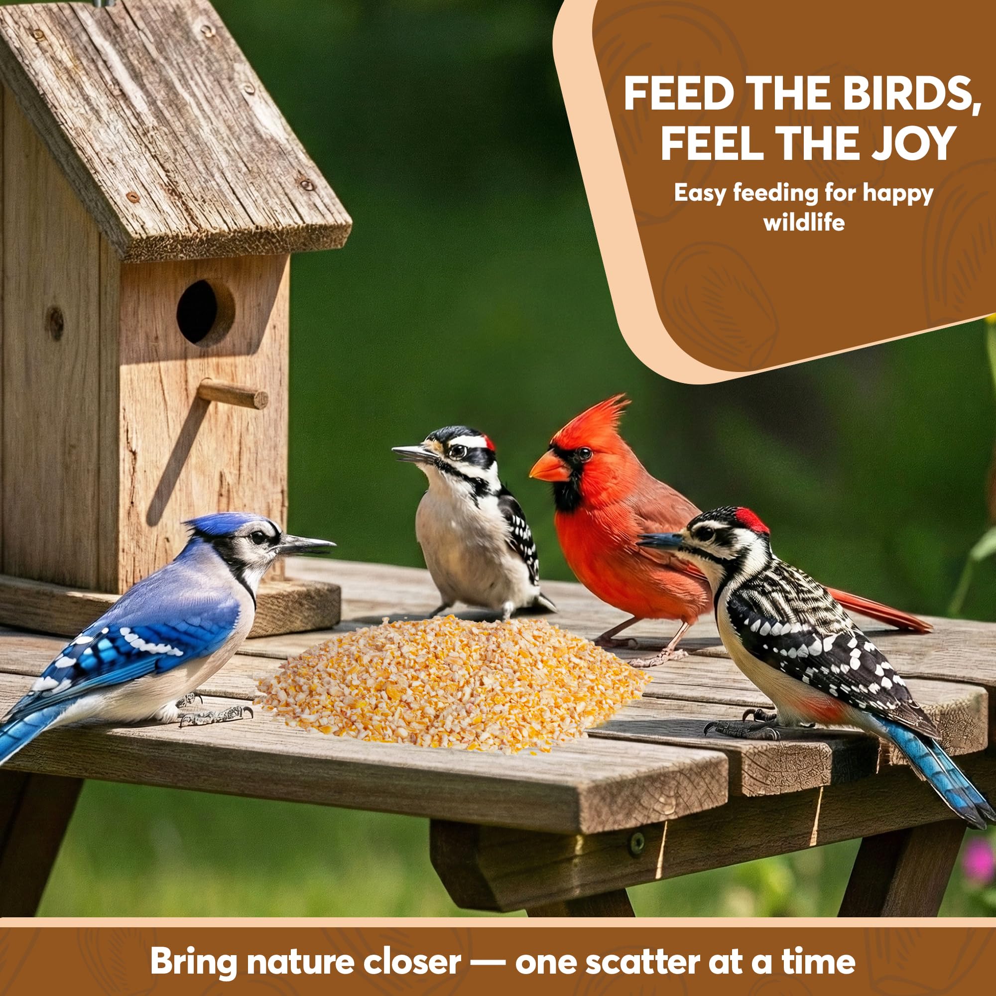 TRAILMARK Naturals cracked corn grown in USA, all-natural wildlife feed.