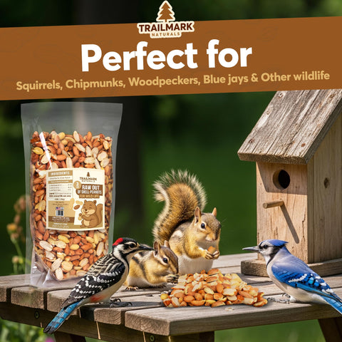 Trailmark Naturals USA-grown peanuts offer clean, natural nourishment for wildlife.