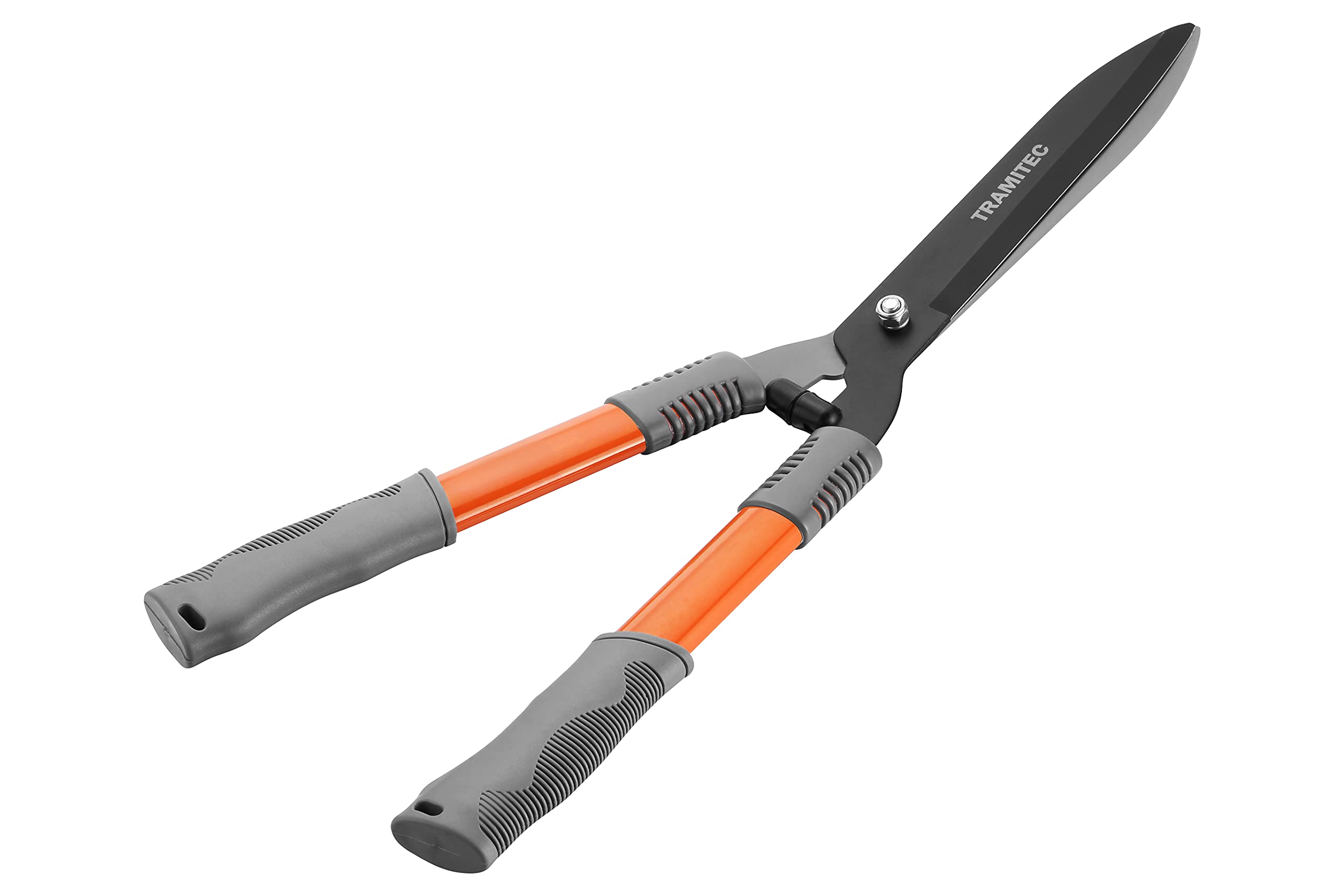 TRAMITEC hedge shears with ergonomic grip for comfortable trimming.