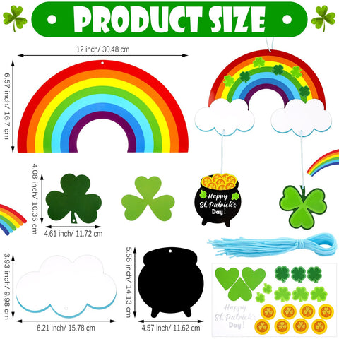 Tranqun shamrock design accents brighten walls and windows with cheerful Irish spirit.