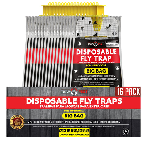 TRAP A PEST disposable fly trap waste disposal is quick and mess-free.
