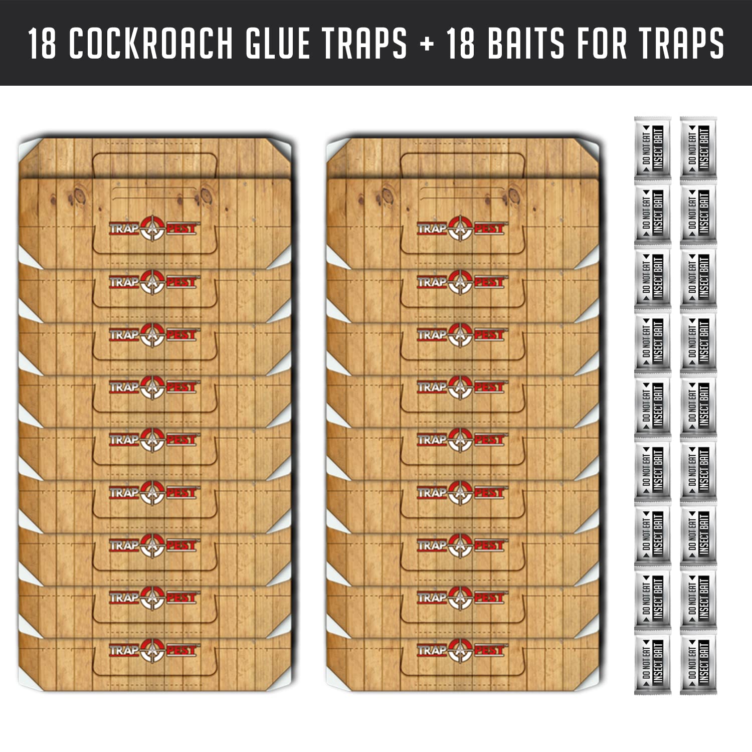 TRAP A PEST Indoor glue trap shows a ready-to-use, non-toxic bug trap.