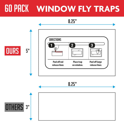 TRAP A PEST easy peel-and-apply on window frame