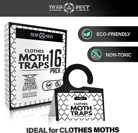 TRAP A PEST odorless sticky traps in closet, odor-free protection for clothes