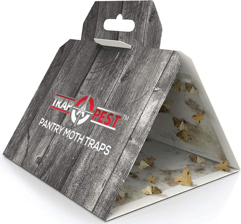 TRAP A PEST in kitchen keeps cereals safe from moths.