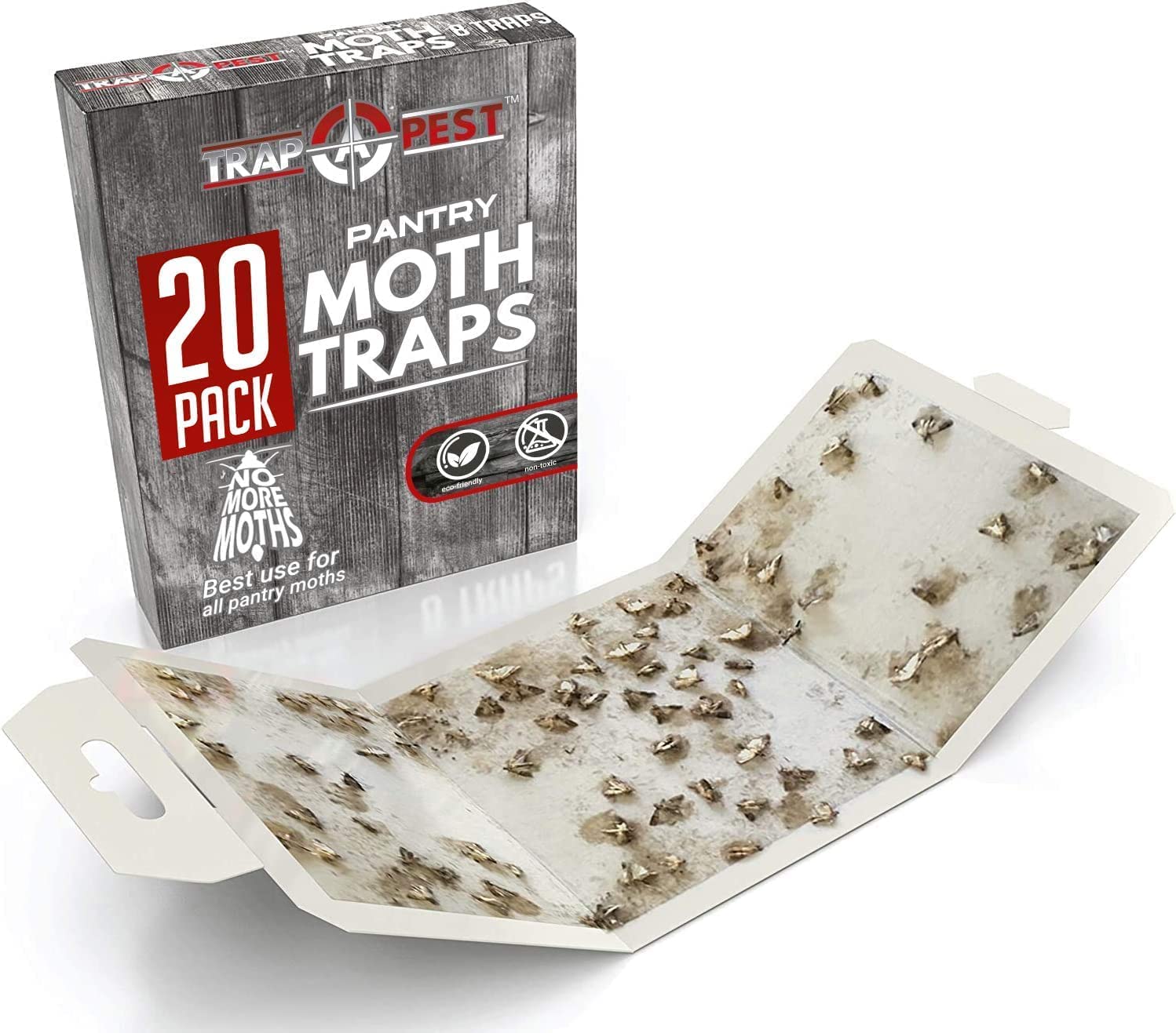 TRAP A PEST glue trap sheet being peeled for quick setup.