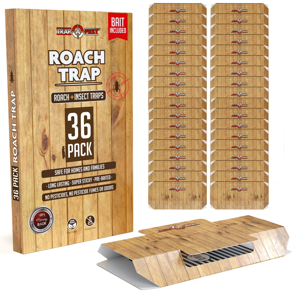 TRAP A PEST roach trap indoor 36-pack ready for quick pest control