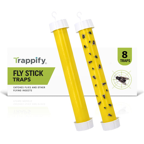 Trappify 8-pack ready-to-use traps fit compact indoor and outdoor areas.